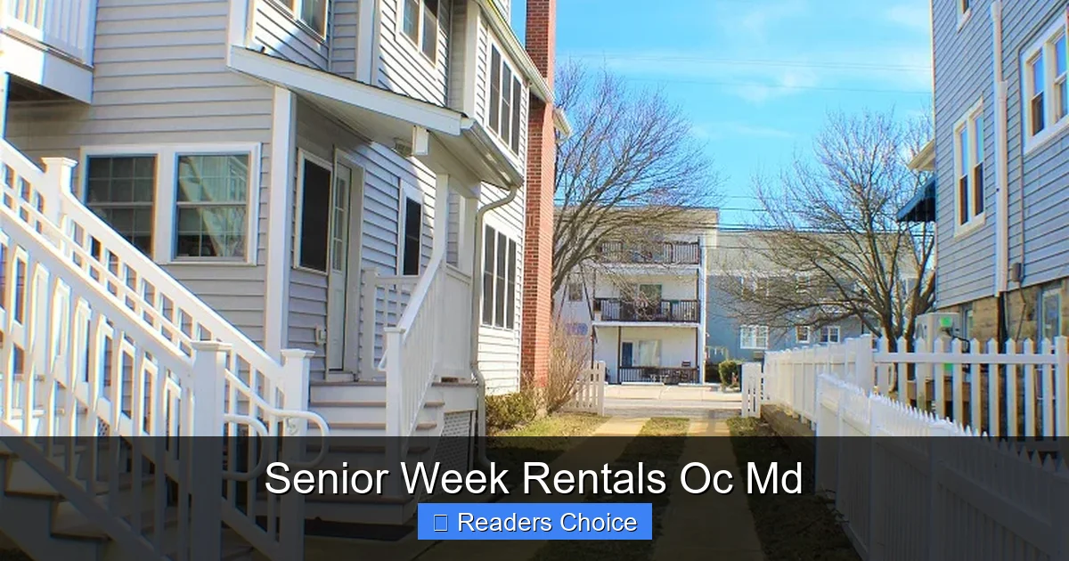 Senior Week Rentals Oc Md