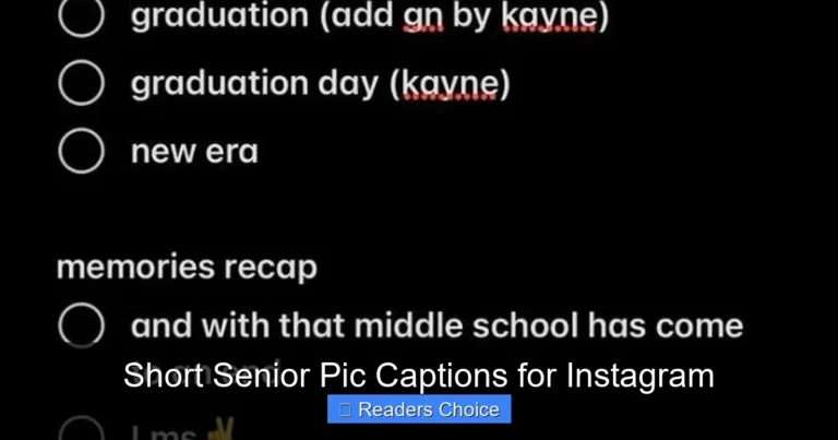 Short Senior Pic Captions for Instagram
