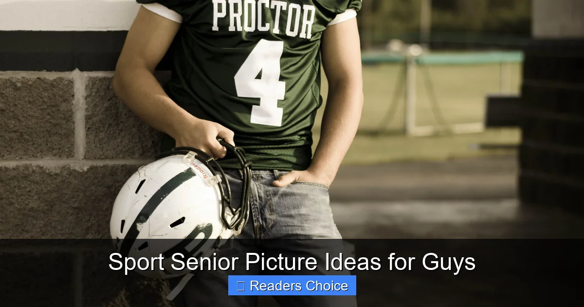 Sport Senior Picture Ideas for Guys