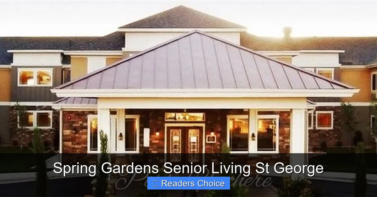 Spring Gardens Senior Living St George