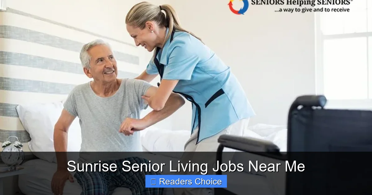 Sunrise Senior Living Jobs Near Me