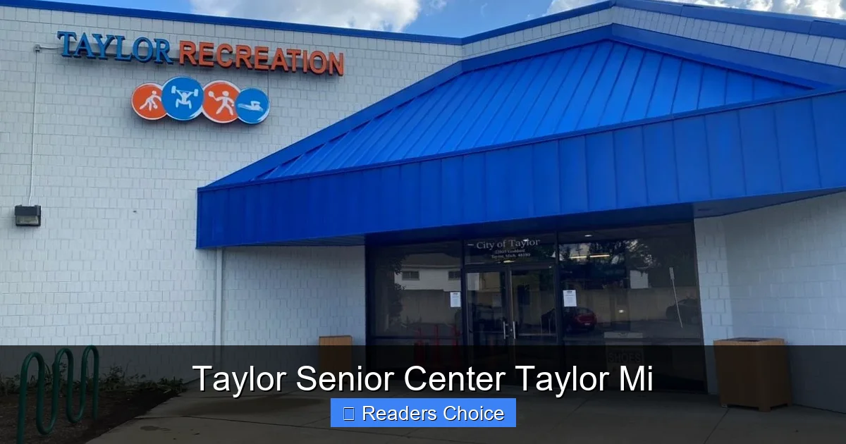 Taylor Senior Center Taylor Mi