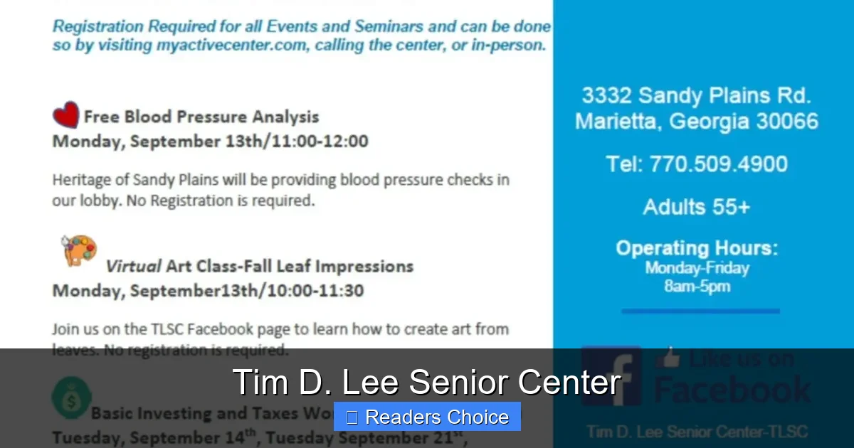 Tim D. Lee Senior Center