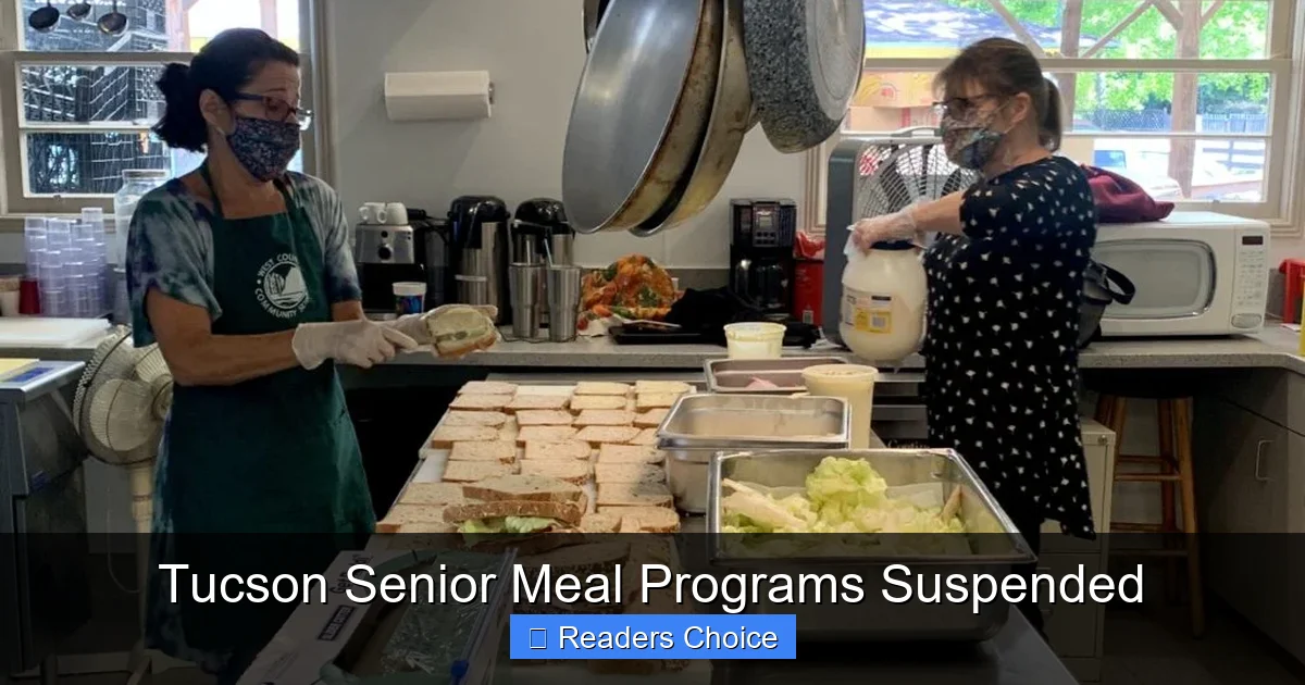 Tucson Senior Meal Programs Suspended