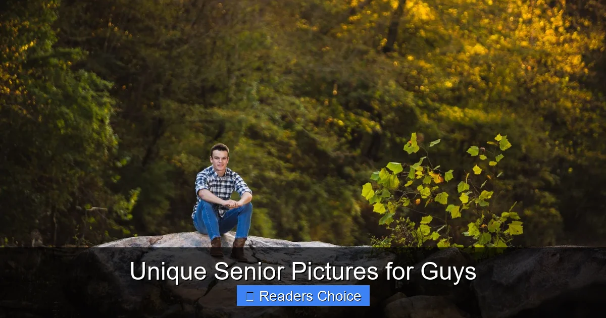 Unique Senior Pictures for Guys