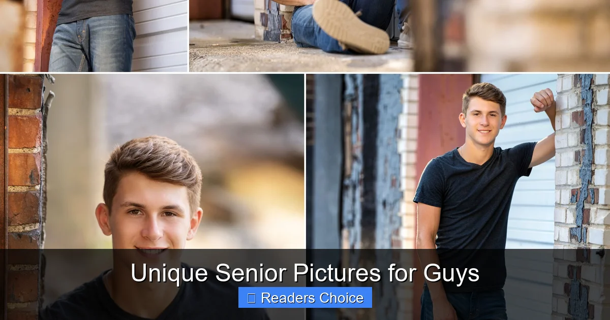 Unique Senior Pictures for Guys
