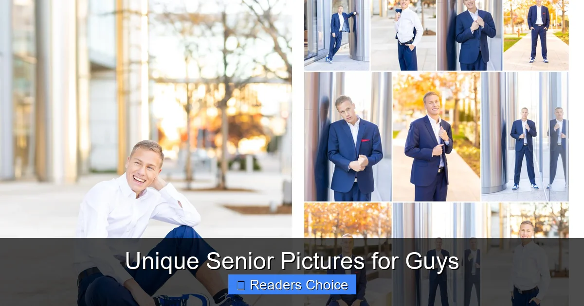 Unique Senior Pictures for Guys