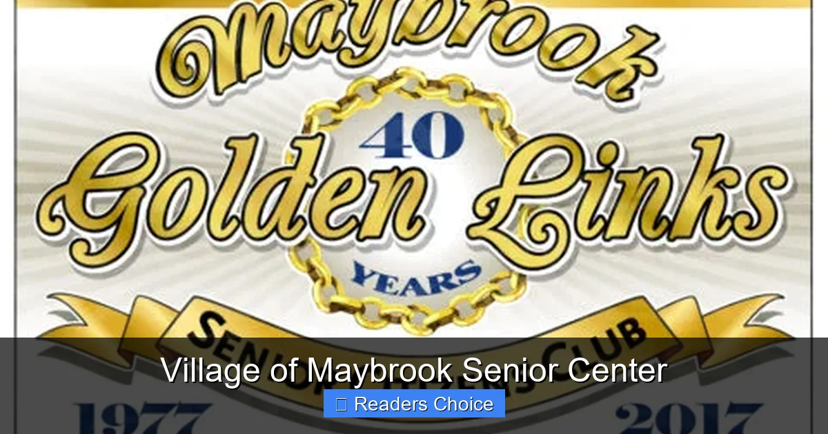 Village of Maybrook Senior Center