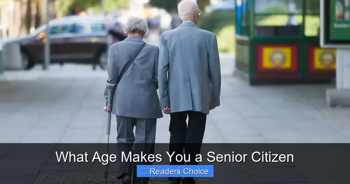 What Age Makes You a Senior Citizen