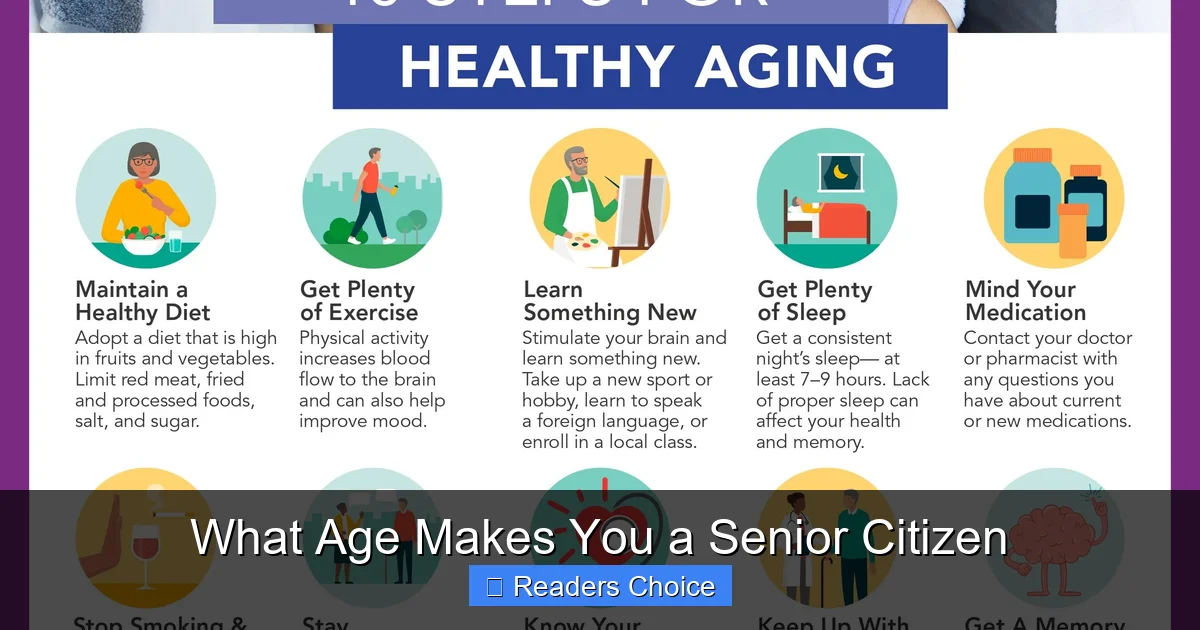 What Age Makes You a Senior Citizen