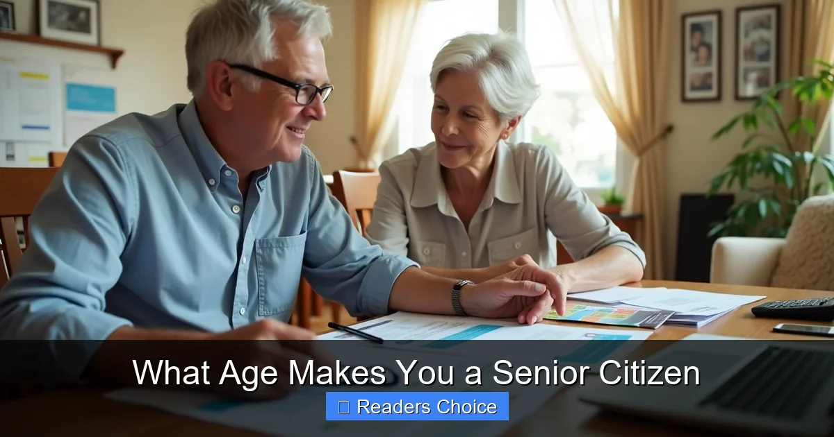 What Age Makes You a Senior Citizen