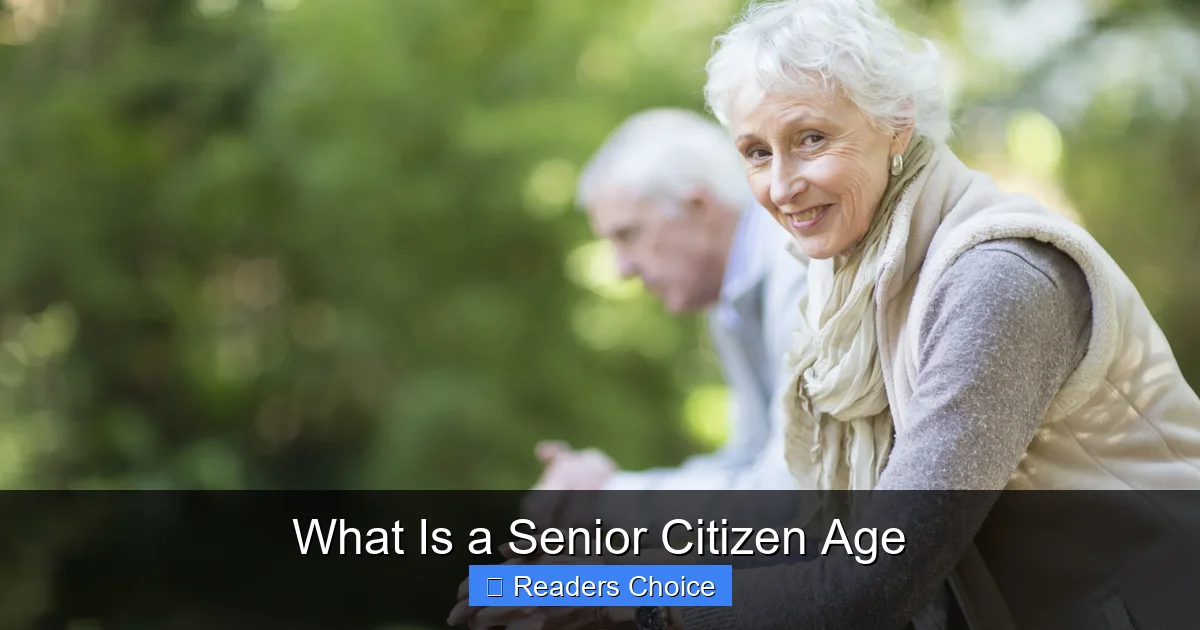 What Is a Senior Citizen Age