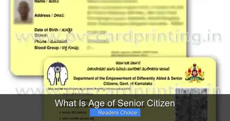 What Is Age of Senior Citizen