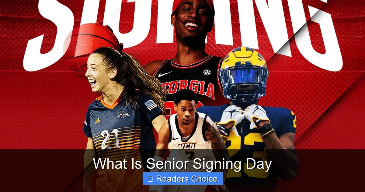 What Is Senior Signing Day