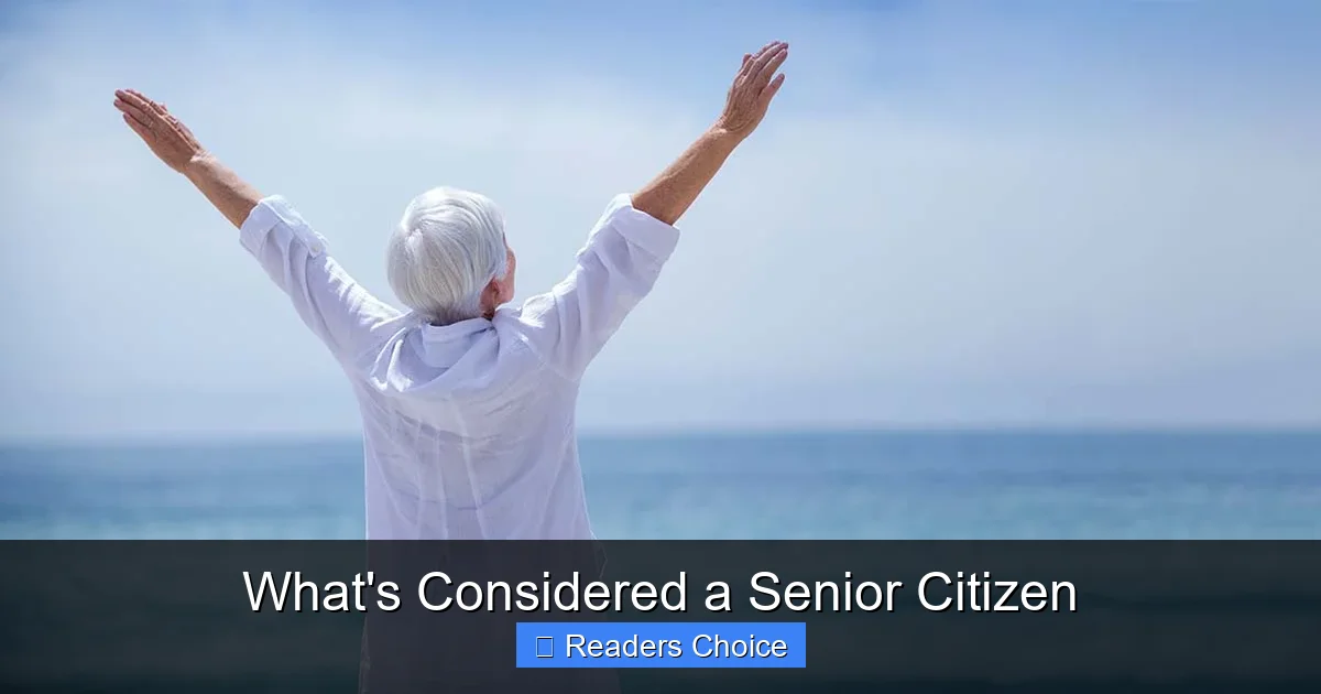 What's Considered a Senior Citizen