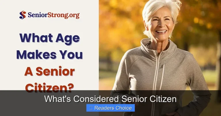 What's Considered Senior Citizen