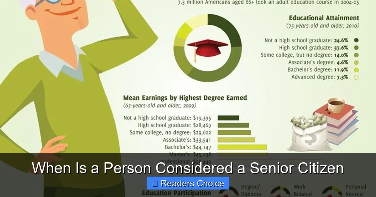 When Is a Person Considered a Senior Citizen