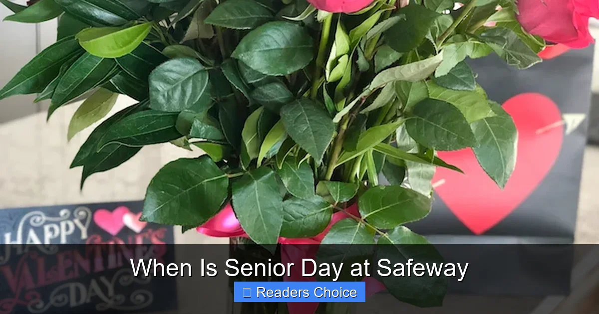 When Is Senior Day at Safeway