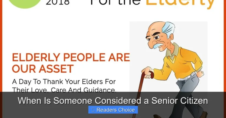 When Is Someone Considered a Senior Citizen