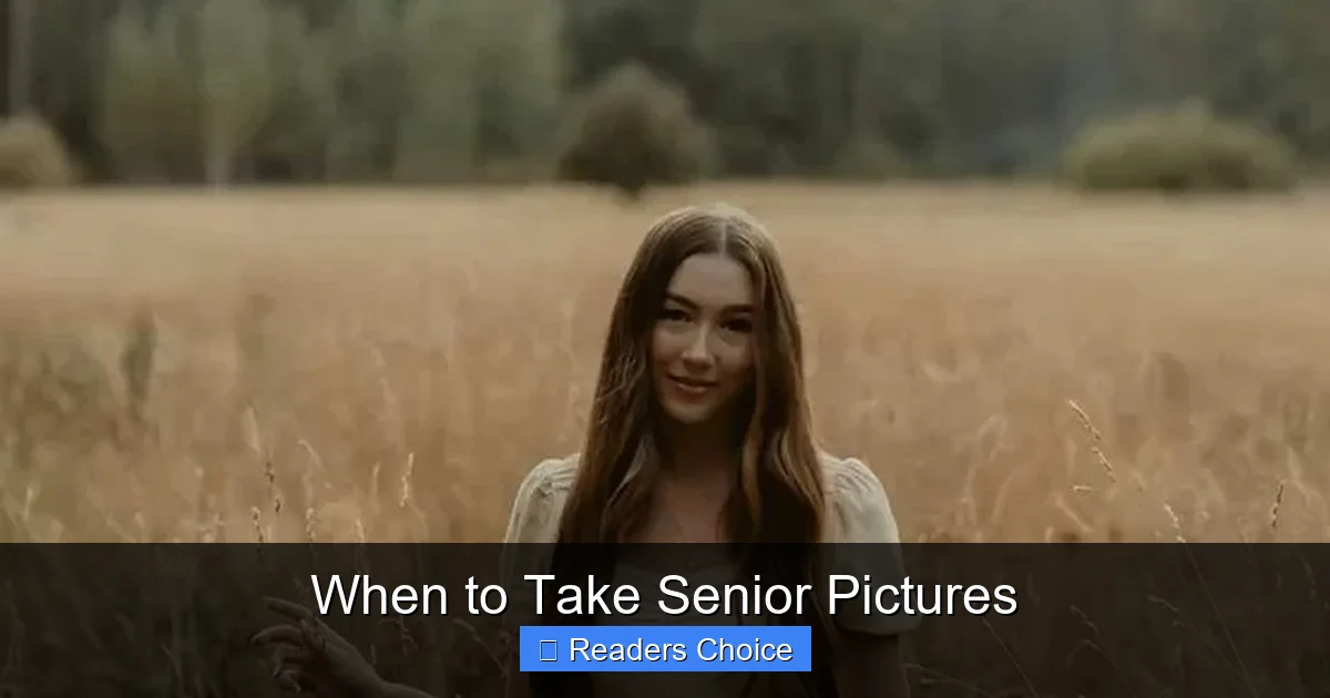 When to Take Senior Pictures