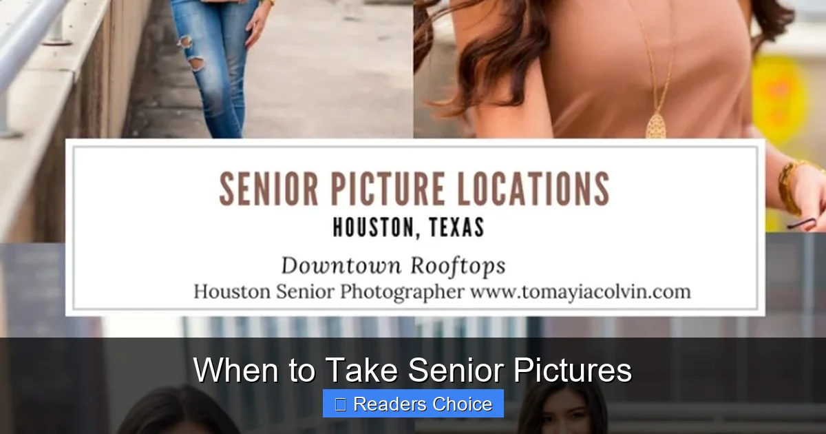 When to Take Senior Pictures
