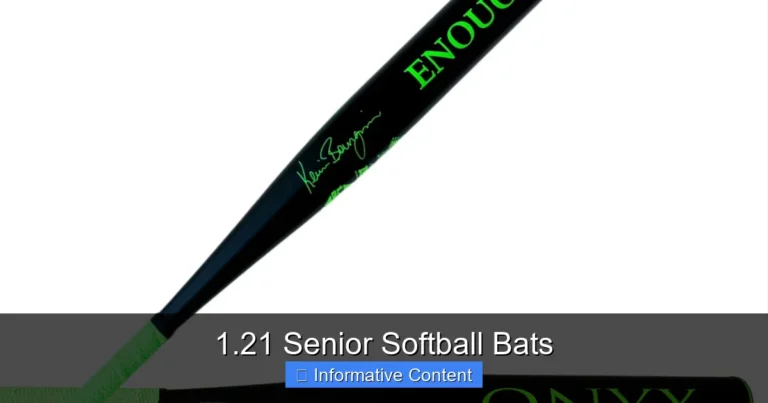 1.21 Senior Softball Bats