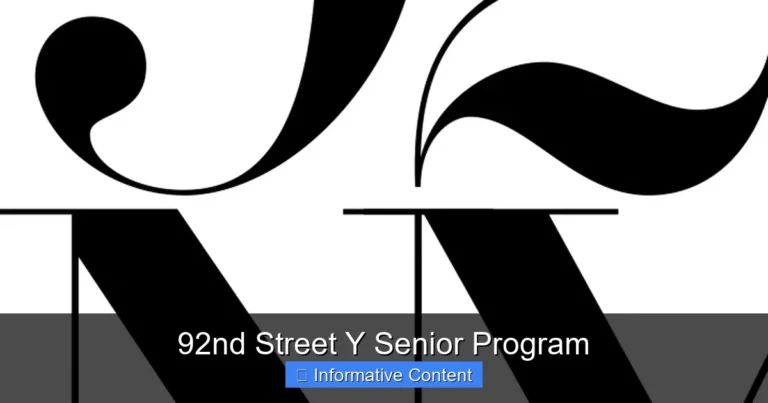 92nd Street Y Senior Program
