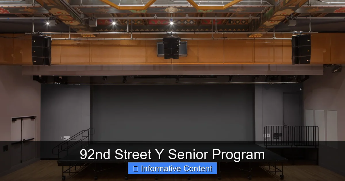 92nd Street Y Senior Program