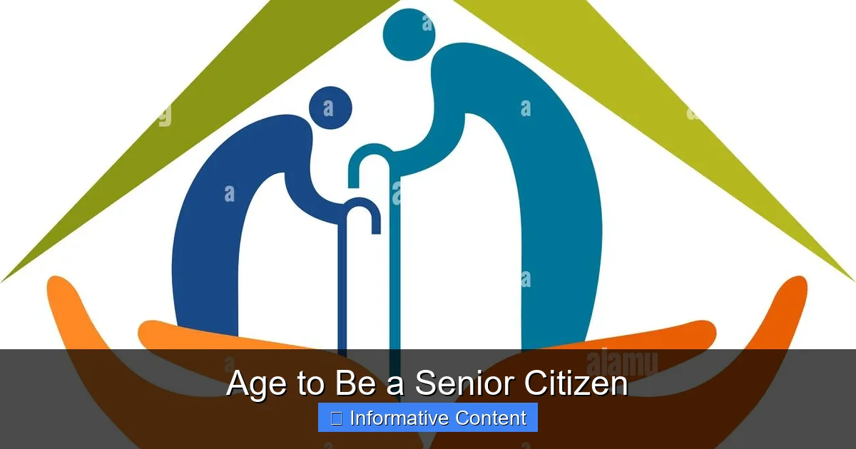 Age to Be a Senior Citizen