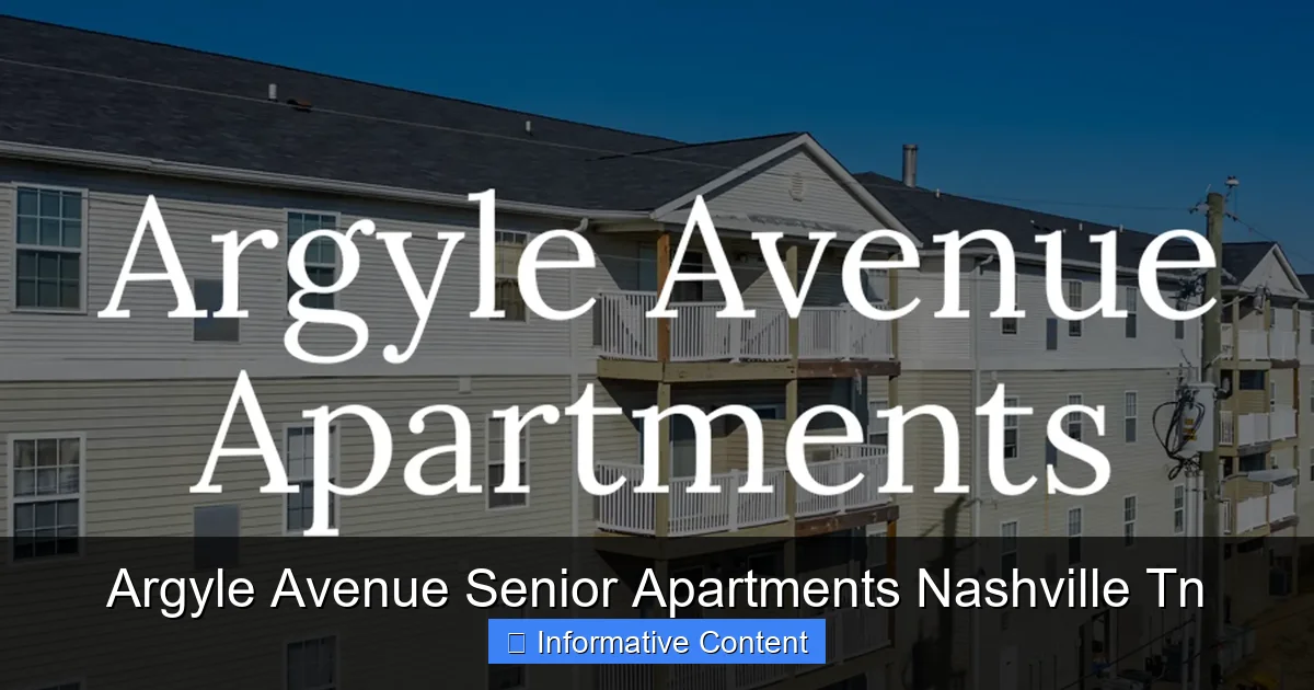 Argyle Avenue Senior Apartments Nashville Tn