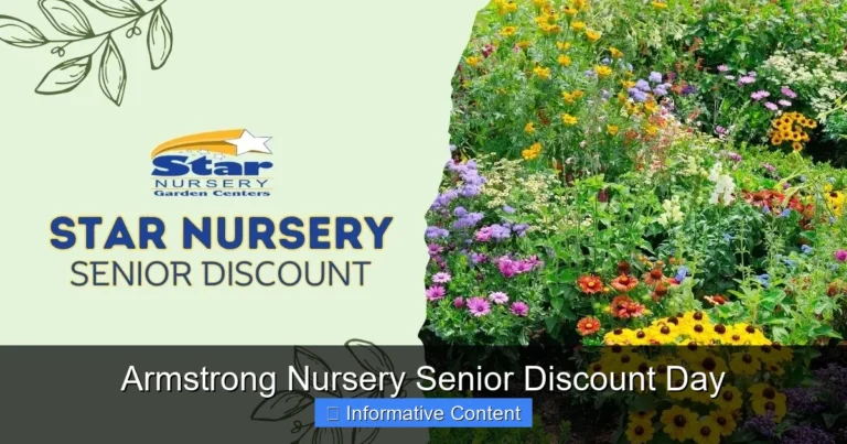 Armstrong Nursery Senior Discount Day