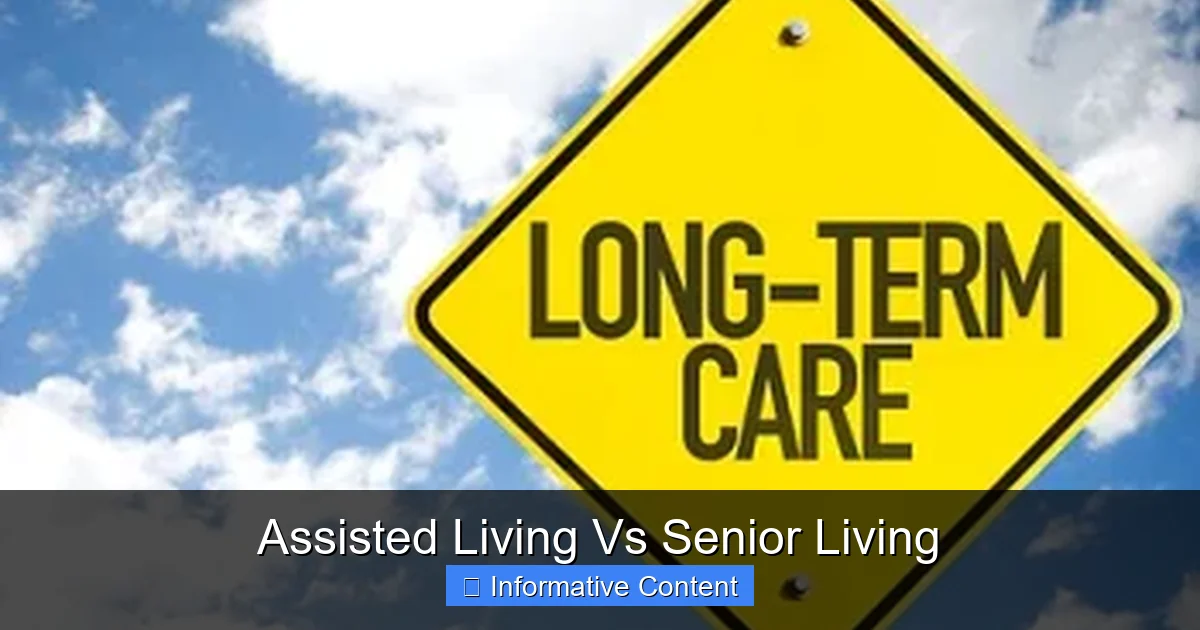 Assisted Living Vs Senior Living