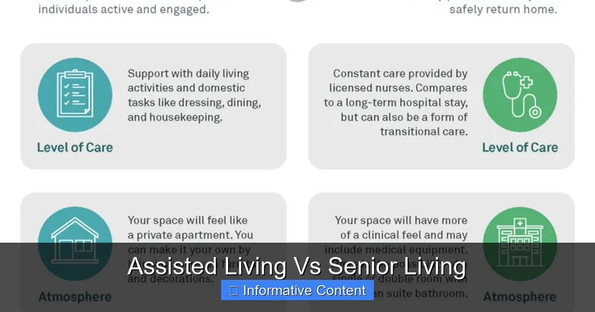 Assisted Living Vs Senior Living