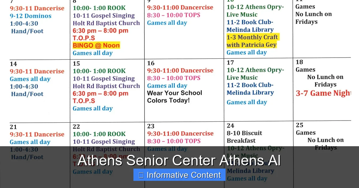 Athens Senior Center Athens Al