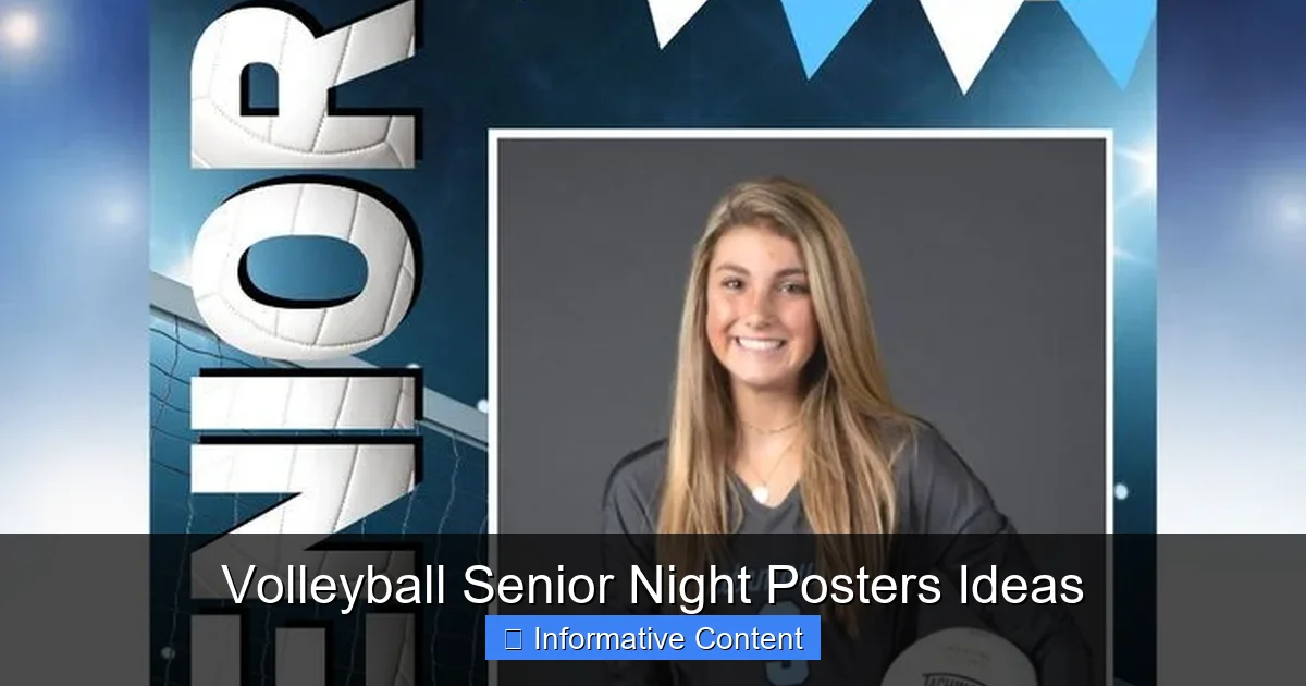 Volleyball Senior Night Posters Ideas