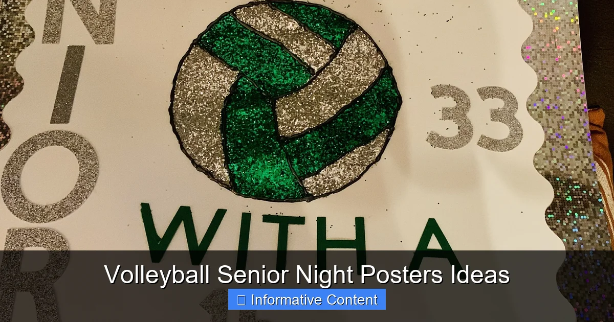 Volleyball Senior Night Posters Ideas