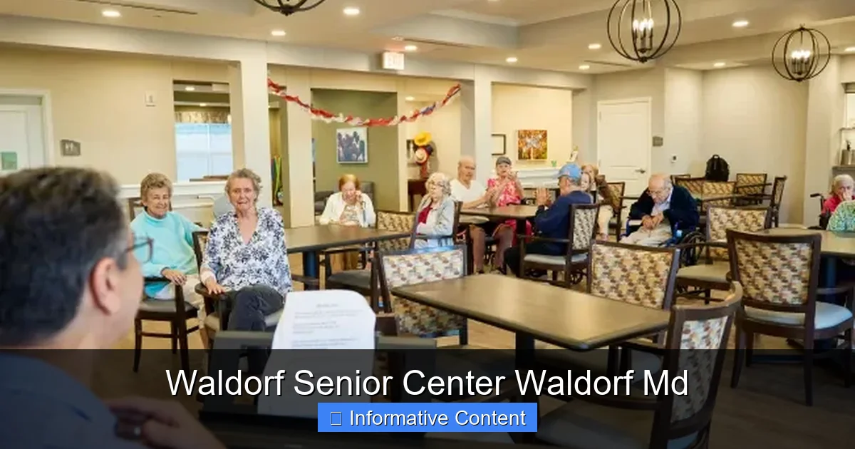 Waldorf Senior Center Waldorf Md