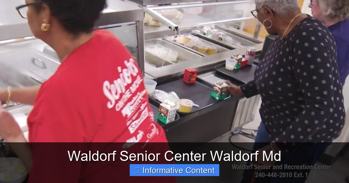 Waldorf Senior Center Waldorf Md