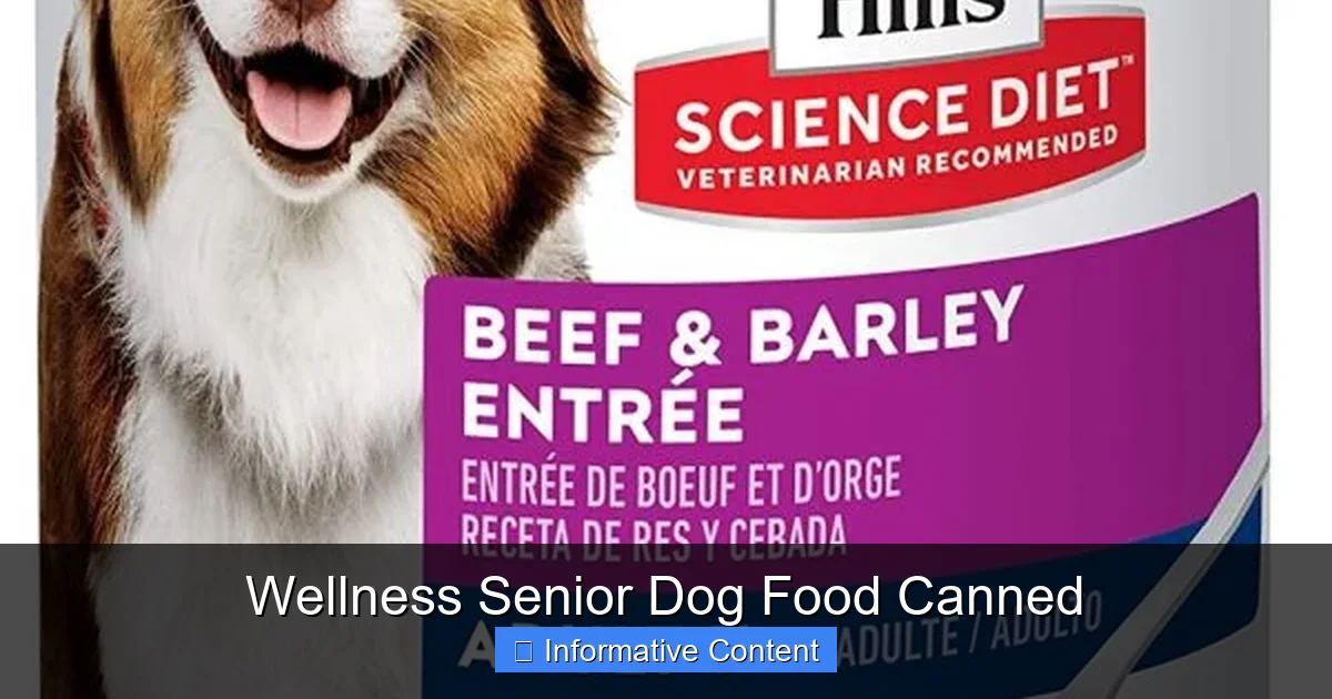 Wellness Senior Dog Food Canned