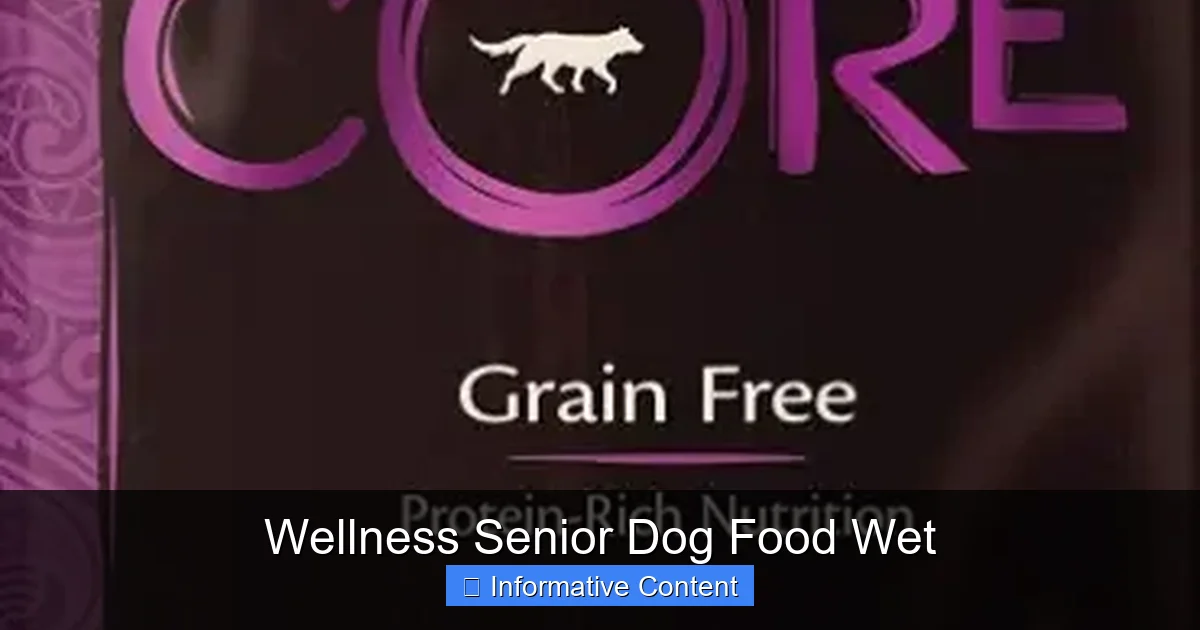 Wellness Senior Dog Food Wet