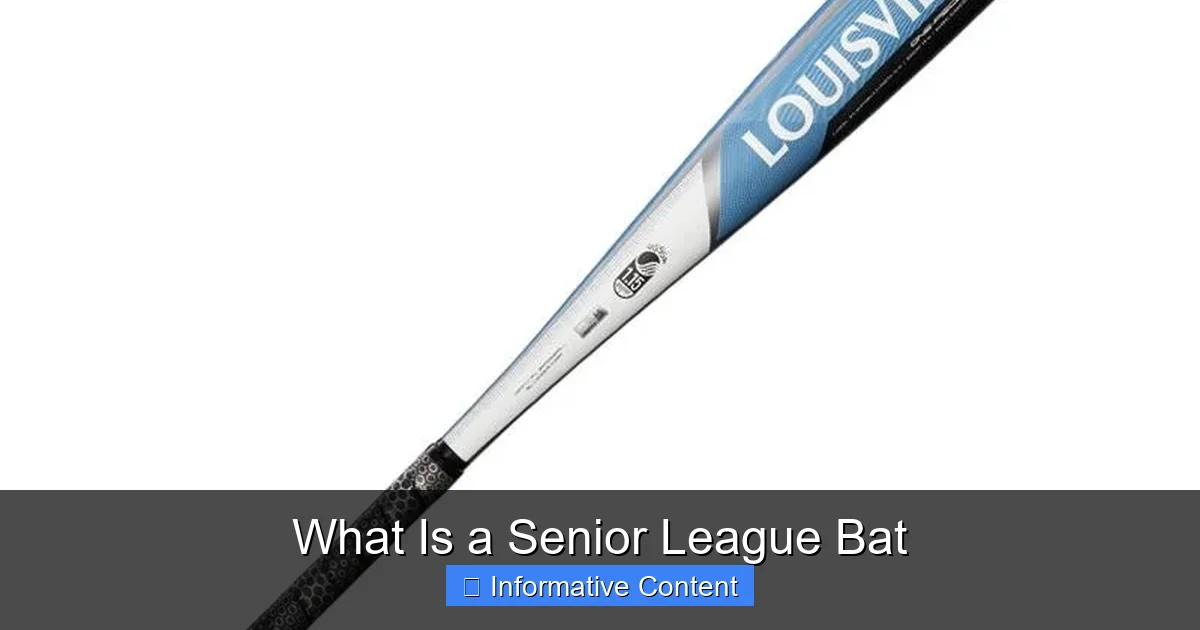 What Is a Senior League Bat