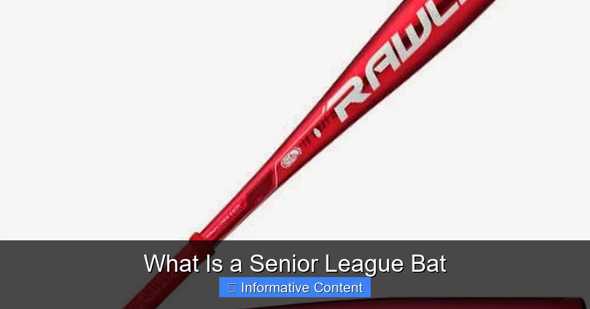 What Is a Senior League Bat