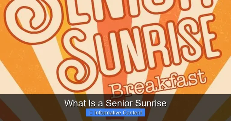 What Is a Senior Sunrise