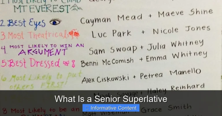 What Is a Senior Superlative