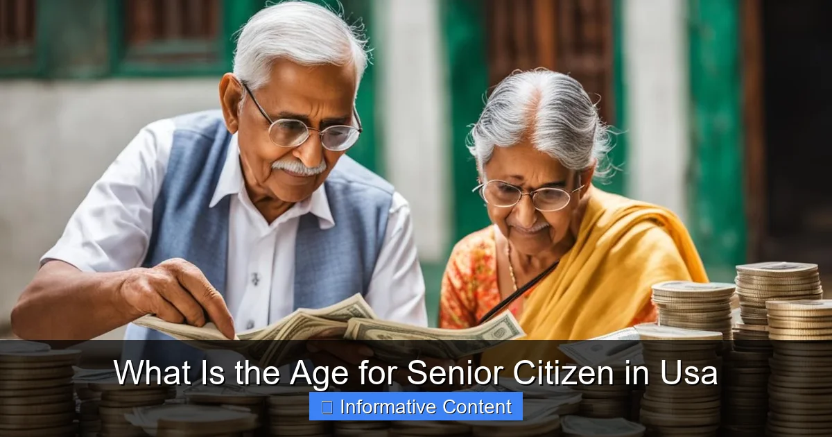 What Is the Age for Senior Citizen in Usa