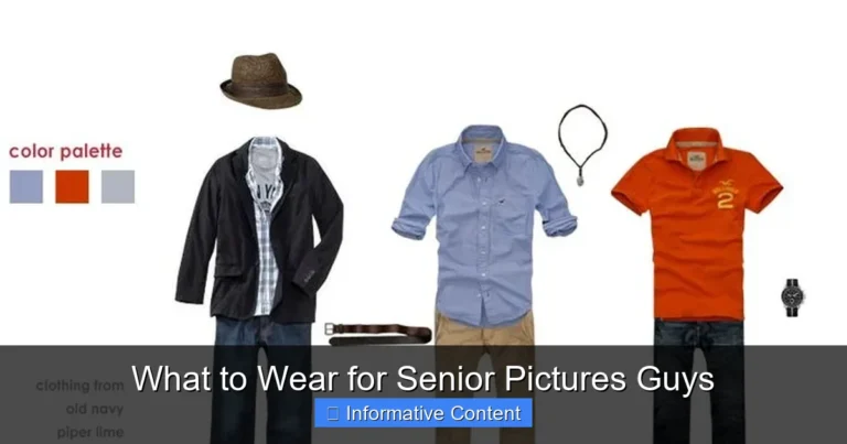What to Wear for Senior Pictures Guys