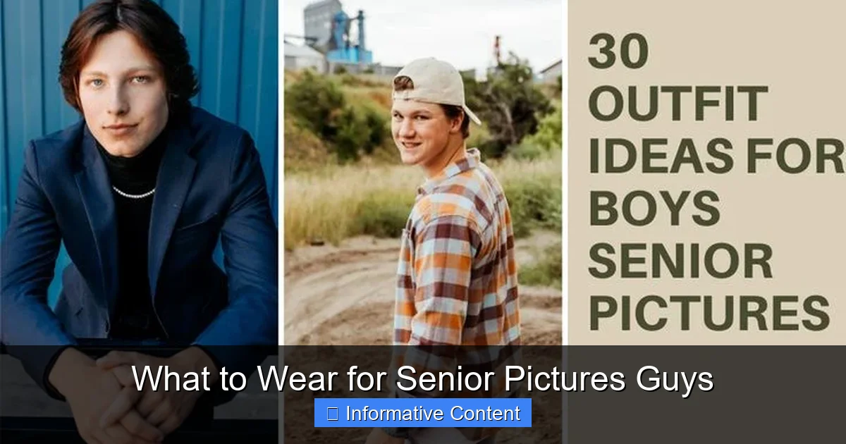 What to Wear for Senior Pictures Guys
