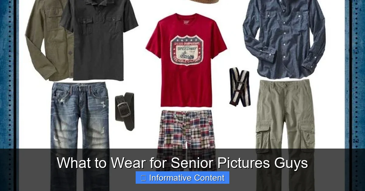 What to Wear for Senior Pictures Guys