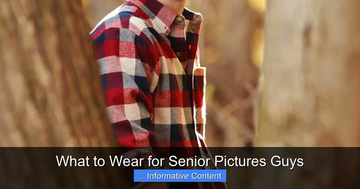 What to Wear for Senior Pictures Guys