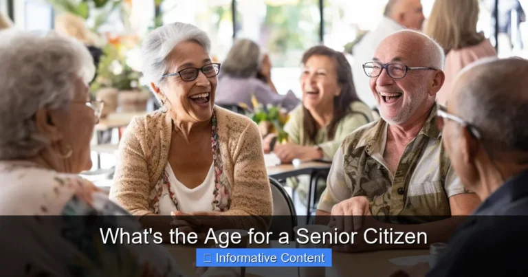 What's the Age for a Senior Citizen